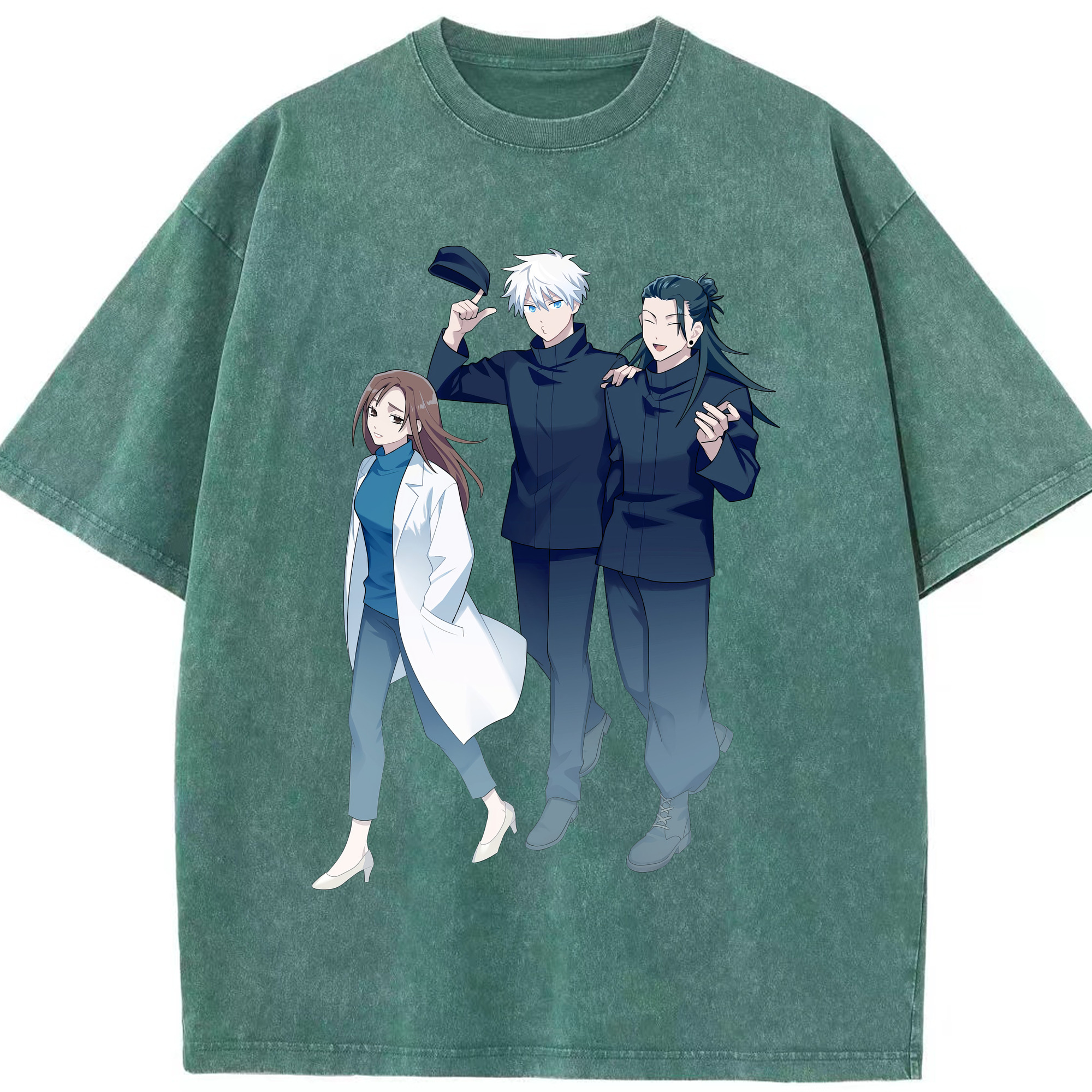 （画像用） 呪術廻戦 Jujutsu Kaisen 綿100% ヴィンテージ風 半袖Tシャツ（フロントプリント）